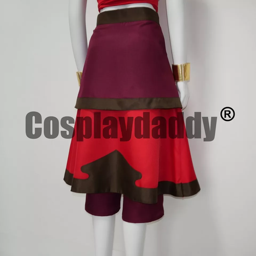 The Last Airbender Sapphire Fire Nation Katara Cosplay Costume Custom Made - Picture 13 of 13