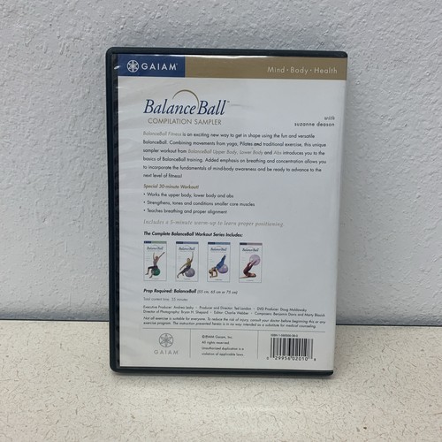 DVD Balance Ball Compilation Sampler By Suzanne Deason Workout Video - Picture 2 of 5