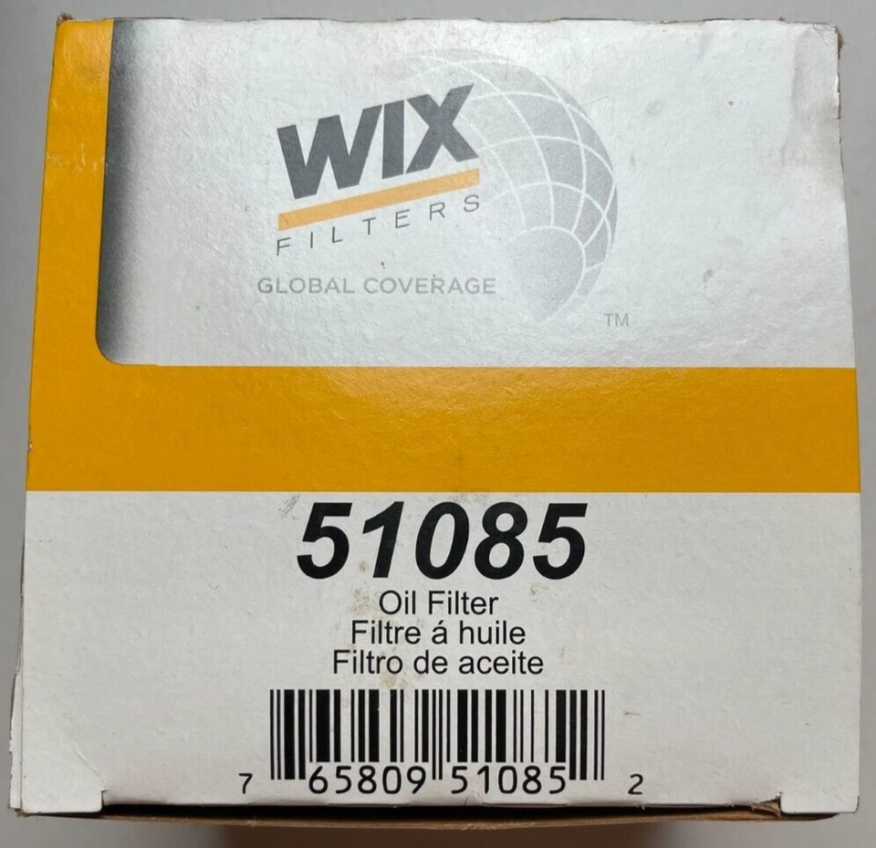 Filtro de aceite de motor WIX 51085 para Chrysler 300 Dodge Viper Jeep Wrangler Plymouth Foto 3 de 4