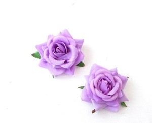 2x Lilac Light Purple Rose Flower Hair Clips Fascinator Bridesmaid