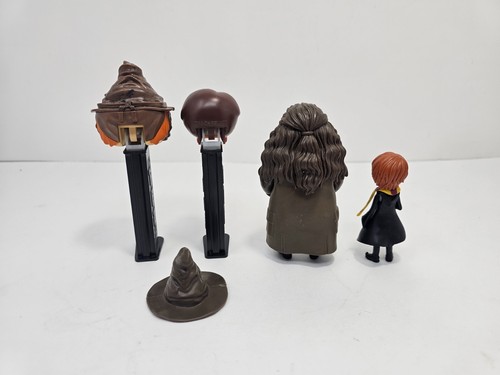 Juego de 2 dispensadores de caramelos PEZ Harry Potter y Ron con figuras de Hagrid Weasley - Imagen 4 de 4