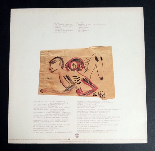 Captain Beefheart & the Magic Band Shiny Beast 1978 LP Vinyl Record BSK 3256 - Picture 3 of 10