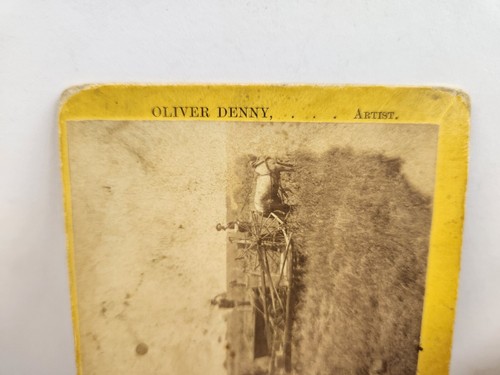 Central Pacific Railroad Oliver Denny Stereoview Photo Primitive Farming 1860's - Picture 3 of 13