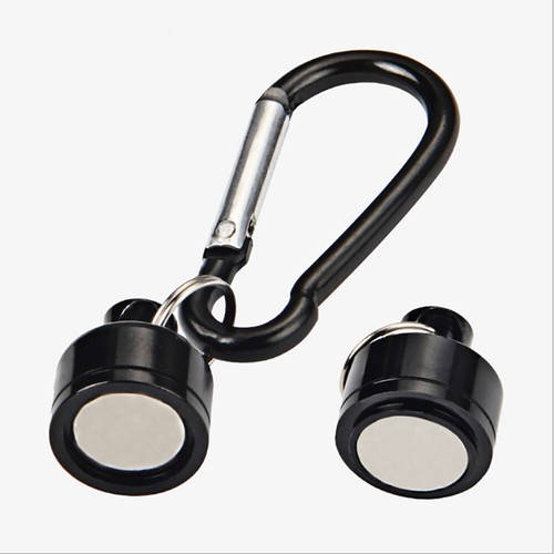 2Pcs Magnetic Carabiner Clip Key Ring Loop For Outdoor Fishing Camping - Picture 11 of 16