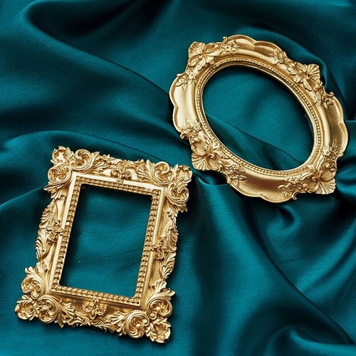 Golden Retro Photo Frame Nail Art Jewelry Decoration Display Frames - Picture 3 of 11