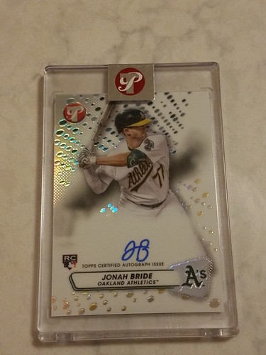 2023 Topps Pristine- Jonah Bride Encased Pristine Autograph # PA-JB ATHLETICS  - Picture 1 of 2