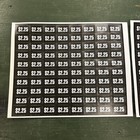 Snack Machine Price Labels