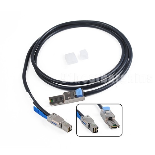 SFF-8088 to SFF-8644 Mini-SAS HD LANE SERVER 12/GBIT 2M External Cable - 第 1/8 張圖片