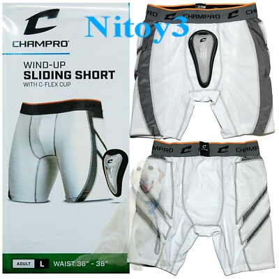 Short De Baseball Coulissant Champro – Jeune, Compression, Poche Pour Coquille, Tailles XS à L