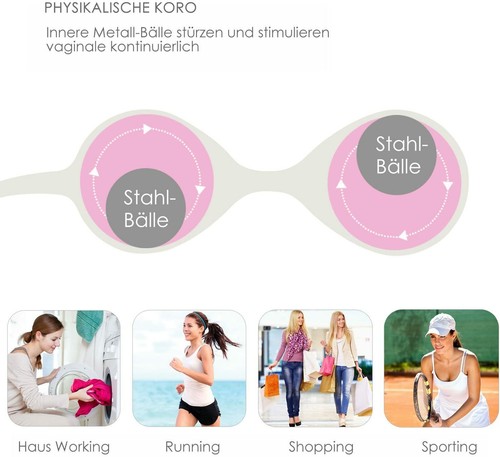 Liebeskugeln Vaginalkugeln Beckenbodenkugeln Beckenboden Trainer Silikon - Bild 4 von 6