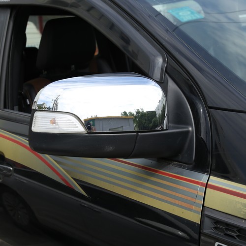 Chrome SIDE MIRROR COVERS For Ford Ranger- PX PX2 PX3 XL XLT XLS Wildtrak 11-21 - Picture 7 of 12