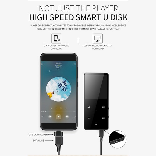 MP3 Player with Portable 1.8" Color Screen Digital Audio Player Built-in Z0M5 - Picture 10 of 12