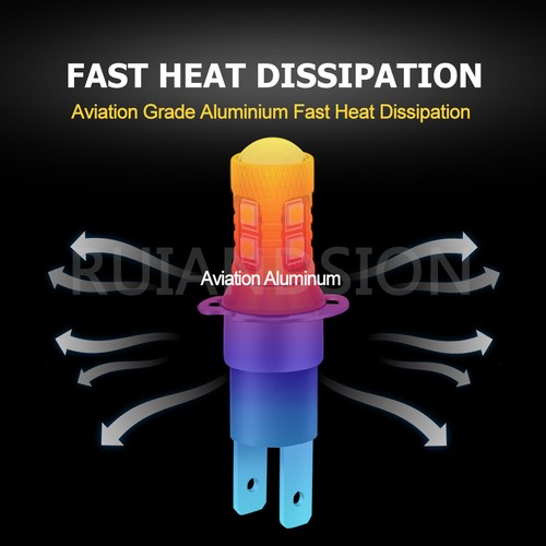 Ruiandsion H3C LED bulb Car Fog light DRL wide voltage 1800lm white non polarity - Picture 5 of 10