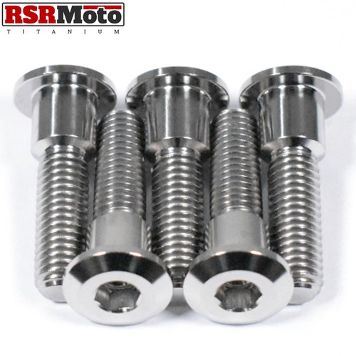 Suzuki GSXR600 GSXR750 Titanium Rear Disc Rotor Bolts, 2001-2005, K1 K2 K3 K4 K5