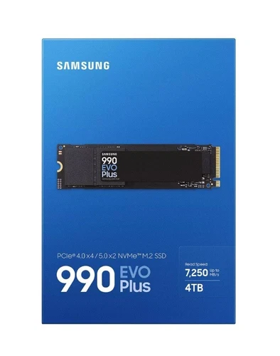 Samsung 990 EVO Plus 4TB NVMe SSD M.2 2280 PCIe 5.0 x2 7250MB/s V-NAND TLC FAST