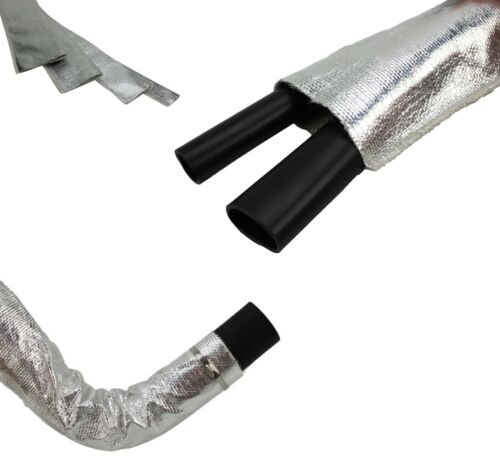 Manga fresca © Cubierta de manguera de alambre aislado de fibra de vidrio con escudo térmico metálico de aluminio - Imagen 3 de 3
