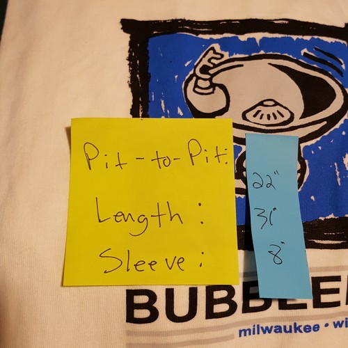 Vintage Wasserbrunnen Bubbler Herren Größe XL weiß kurzärmelig Grafik T-Shirt - Bild 10 von 10