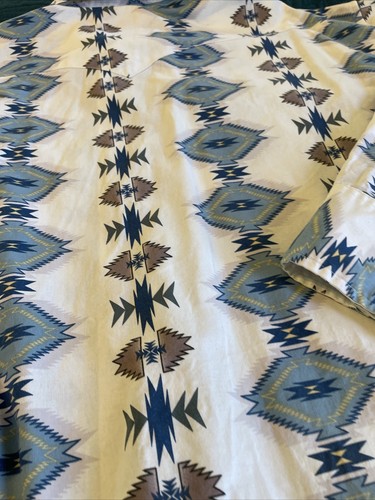 Panhandle Slim Pearl Snap Long Sleeve Western Shirt, Aztec Design 2XL White - Picture 20 of 23