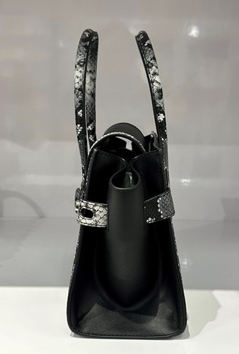 MICHAEL KORS CARMEN MEDIUM FLAP SATCHEL SCHULTERTASCHE EXOTISCH SCHWARZ MULTI - Bild 5 von 11