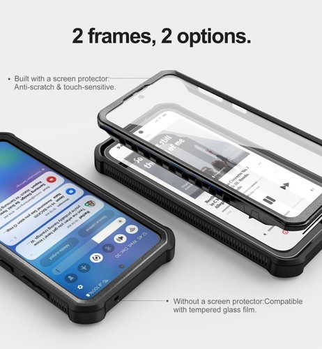 Dexnor Full Body Case for Samsung Galaxy S23 FE Shockproof Cover with Kickstand - Picture 15 of 72