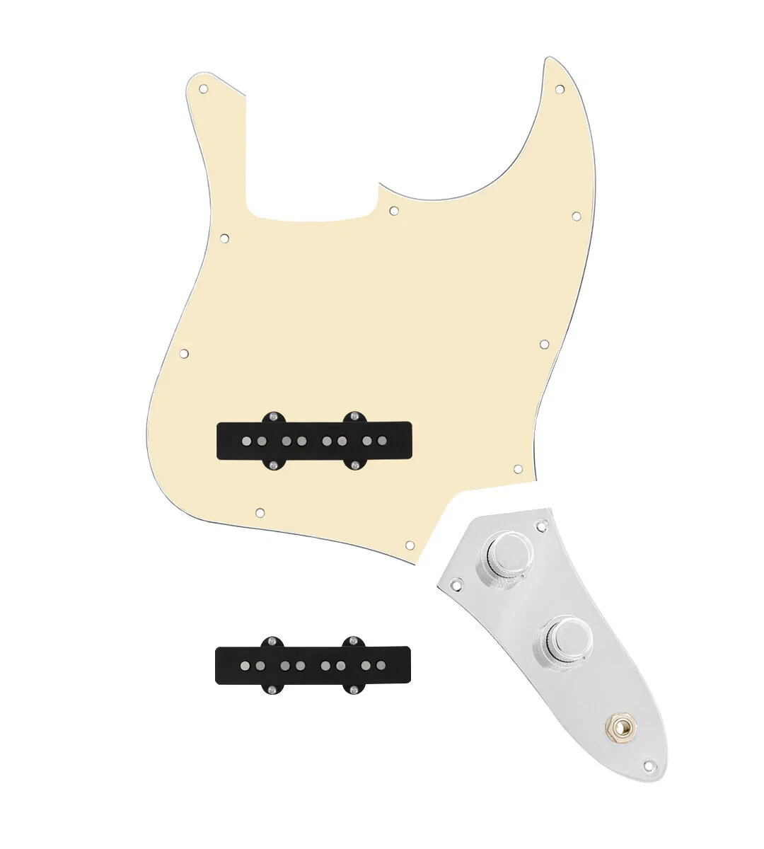 920D Jazz Bass Vintage Loaded Pickguard Cream w Concentric Knob