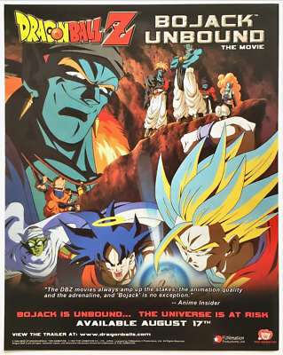 Print Ad Anime Dragon Ball Z DBZ Bojack Unbound Movie