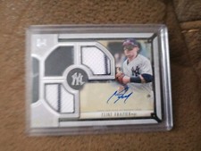 2018 TOPPS MUSEUM COLLECTION CLINT FRAZIER TRIPLE RELIC AUTOGRAPH RC #/149