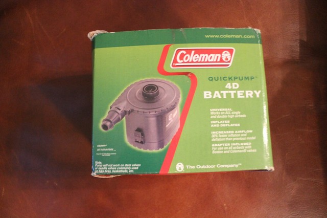coleman 4d battery quickpump electric pump coleman 4d battery quickpump electric pump
