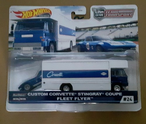 LOTE 2 HOT WHEELS TEAM TRANSPORT CORVETTE STINGRAY Y 68 DODGE DART CAR CULTURE - Imagen 2 de 3