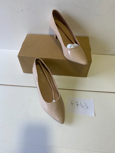Bon Prix Nude Lack Pumps mit Absatz UK 6,5 (F763)