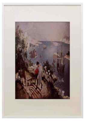564001 Landschaft mit dem Fall des Ikarus Pieter Bruegel A3 A4 gerahmter Druck Bild