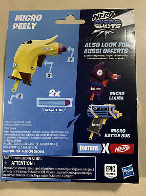 Hasbro Nerf x Fortnite Peely Micro Blaster Mini Dart Gun 630509928699 | eBay