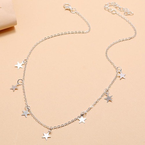 Boho Star Choker Necklace for Women - Gold & Silver Handmade Pendant - Picture 6 of 15