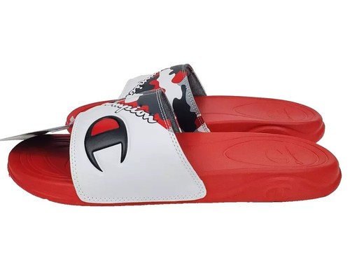 Champion Mega Slide Dual Camo-Men's Sz 8-Red/Gray-Slide/- Sandal CA100232M -NIB! - Picture 4 of 10