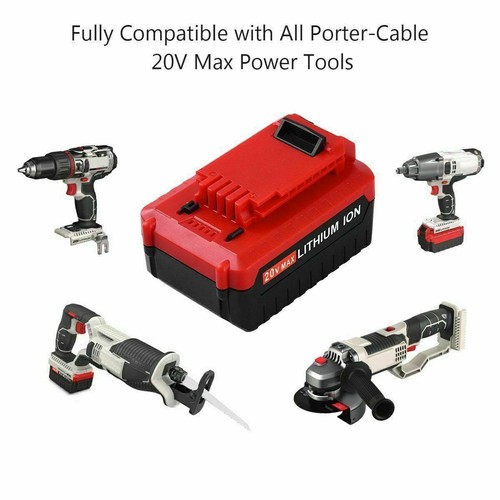 for PORTER CABLE 20V 20 Volt Lithium Battery /Charger Max 6.0Ah PCC680L PCC685L - Picture 11 of 22