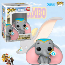FUNKO POP! DISNEY DUMBO - DUMBO WITH FLAG 1535 VINYL FIGURE NUOVO