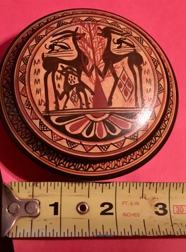 COPY GEOMETRIC PERIOD 750 BC TRINKET BOX SJS DESIGNS HANDMADE GREECE - Picture 5 of 5