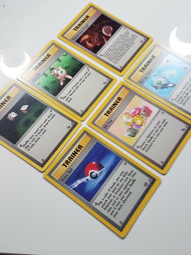 6 Fossil /62 Jungle /64 - LP / VLP - Complete Common Trainer Pokemon Card Set - Bild 2 von 6