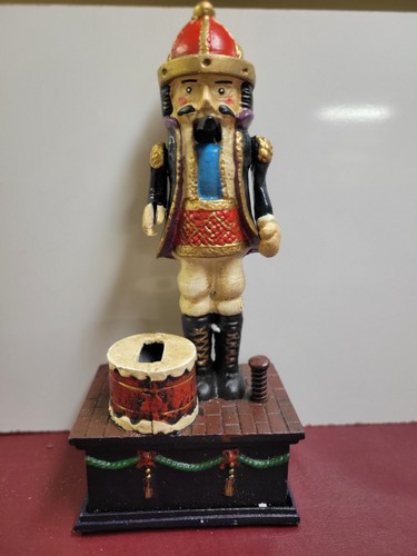Vintage Cast Iron Prince Nutcracker Mechanical Coin Bank - 第 1/5 張圖片