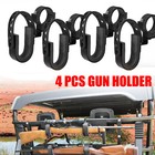 4pcs UTV ATV Gun Holder Grip 2-Gun Mount Racks for Polaris RZR Ranger Can-Am Car