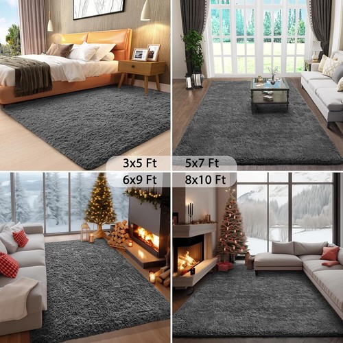 Area Rugs for Bedroom Living Room Fluffy Fuzzy Shaggy Soft Plush Carpet FREE SHI - Picture 6 of 30