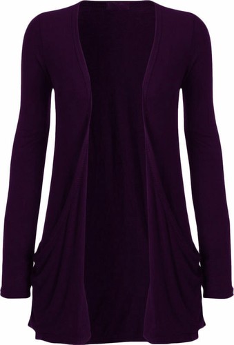 Ladies/Women's Boyfriend Cardigan Long Sleeve Pocket Plus size - Picture 16 of 20