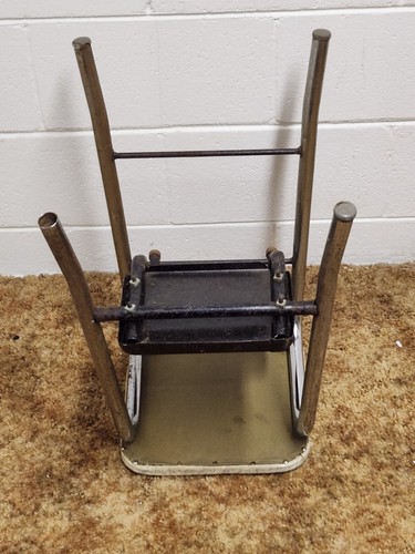 Step Stool Flip Seat Vintage Chair Prop Rough Bad Retro For Restoration Parts - Picture 13 of 22