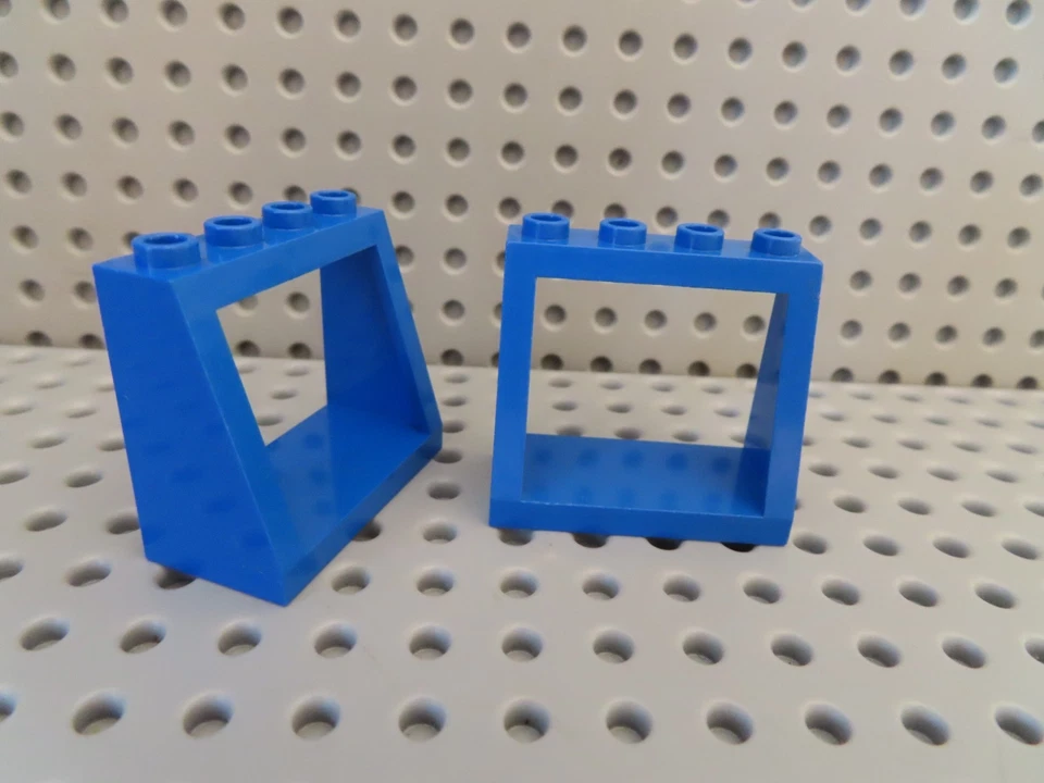 Lego 2 x Fenster Rahmen Cockpit WS-Scheibe 2352 2x4x3 blau 1782 6456 - Bild 1 von 1