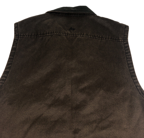 Ridgecut Toughwear Men's Hunting Utility Bikers Vest Dark Brown 4-Pocket Medium - Picture 14 of 14