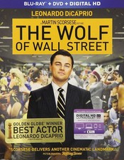 Wolf of Wall Street  DVD Only! Leonardo DiCaprio! Blu Ray Case!