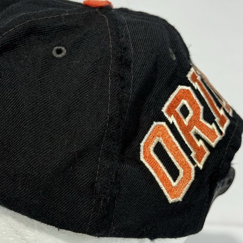 Vintage Baltimore Orioles Script Snapback Hat Cap MLB Bird Logo Black Orange 90s - Bild 6 von 13