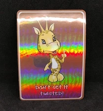 Giraffe Vintage Vending Machine Sticker Don't Get It Twisted Y2K Holo Rare