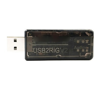 USB2RIG V2 5,3x2,4x1,4cm Audio Interface für Amateurfunk Digital Mode Apps