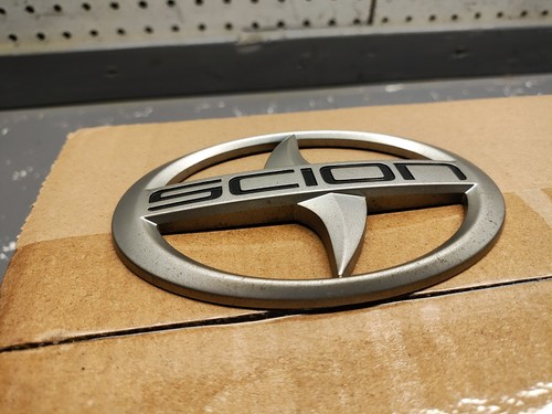 2004-2006 Scion xB Emblem Logo Symbol Badge Trunk Gate Rear Set Silver OEM - Picture 5 of 9